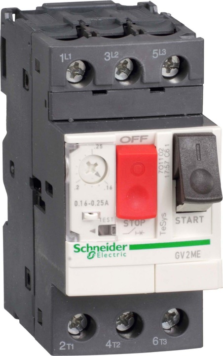 Produktbild Schneider Electric Motorschutzschalter GV2ME02 0,16-0,25A