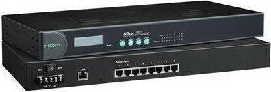 Immagine prodotto Moxa NPORT 5610-8-48V - Server di dispositivi a 8 porte RS-232 montato su rack con connettori RJ45 e