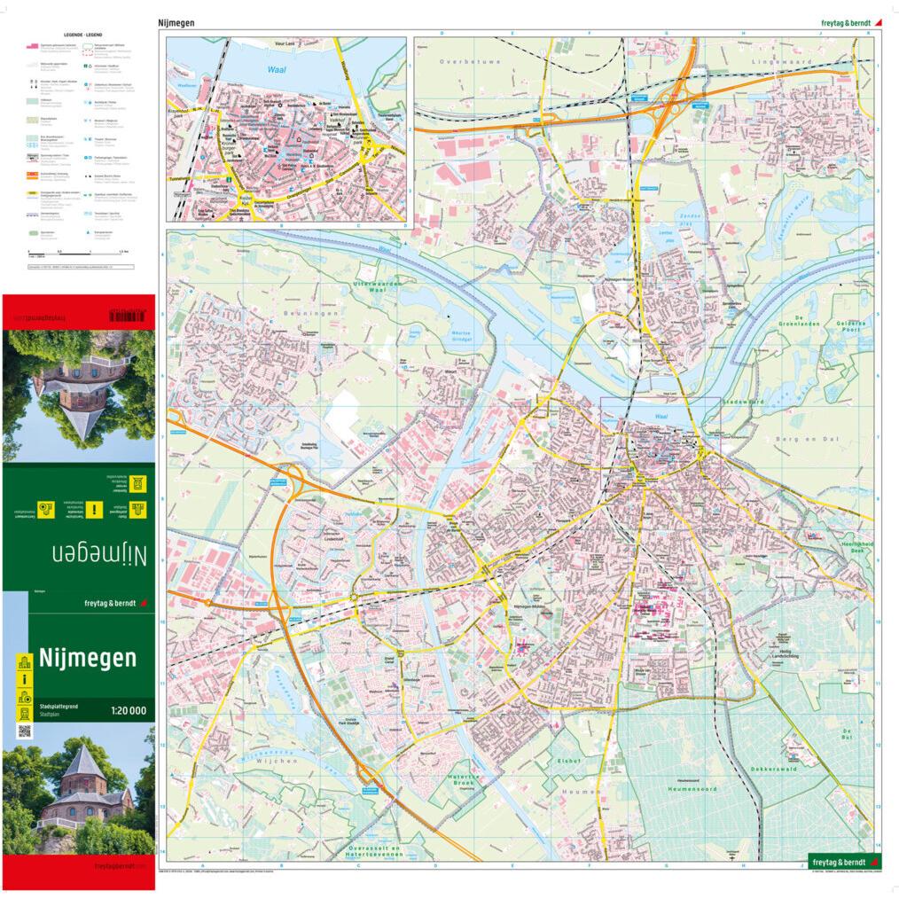 Thumbnail - Nijmegen, Stadtplan 1:20.000, freytag &, Landkarte