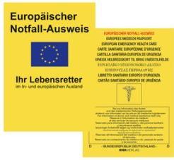 Immagine prodotto Rnk Tessera di emergenza europea, 105 x 75 mm, in formato display