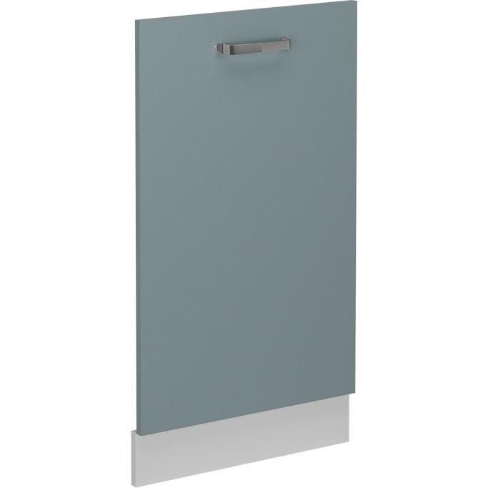 Vichy Geschirrspülblende R-Line, Blau-Grau/Weiss, 45 cm ohne Arbeitsplatte, Geschirrspüler Zubehör, Blau