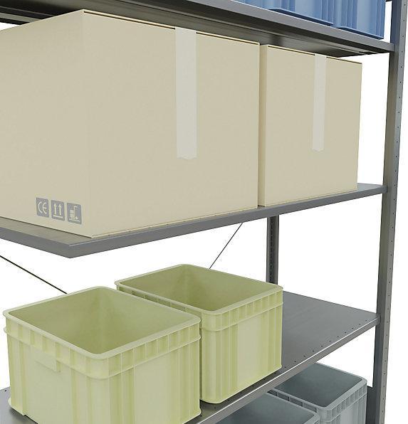 Actual product image eurokraft pro Boltless shelving unit, single row