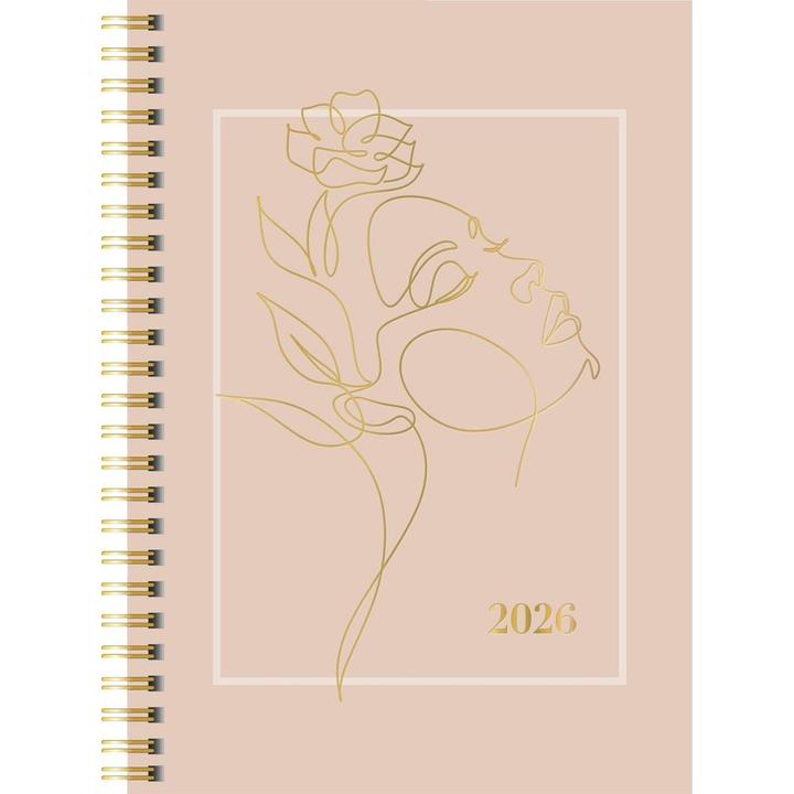 Actual product image Ridoide rido idé Wochenagenda Design Line Wire, One Line Grafisch, 2026 (148 x 210 mm, 1 week / 2 pages)