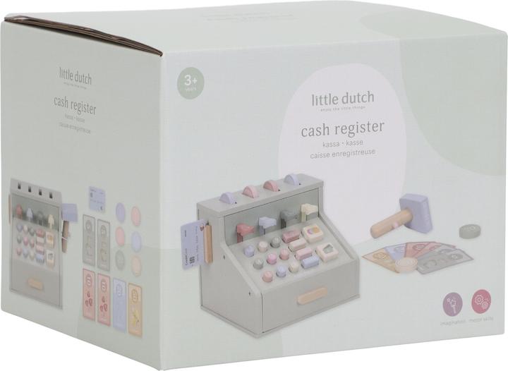 Produktbild Little Dutch Spielkasse aus Holz mit Scanner und Kartenlesegerät
