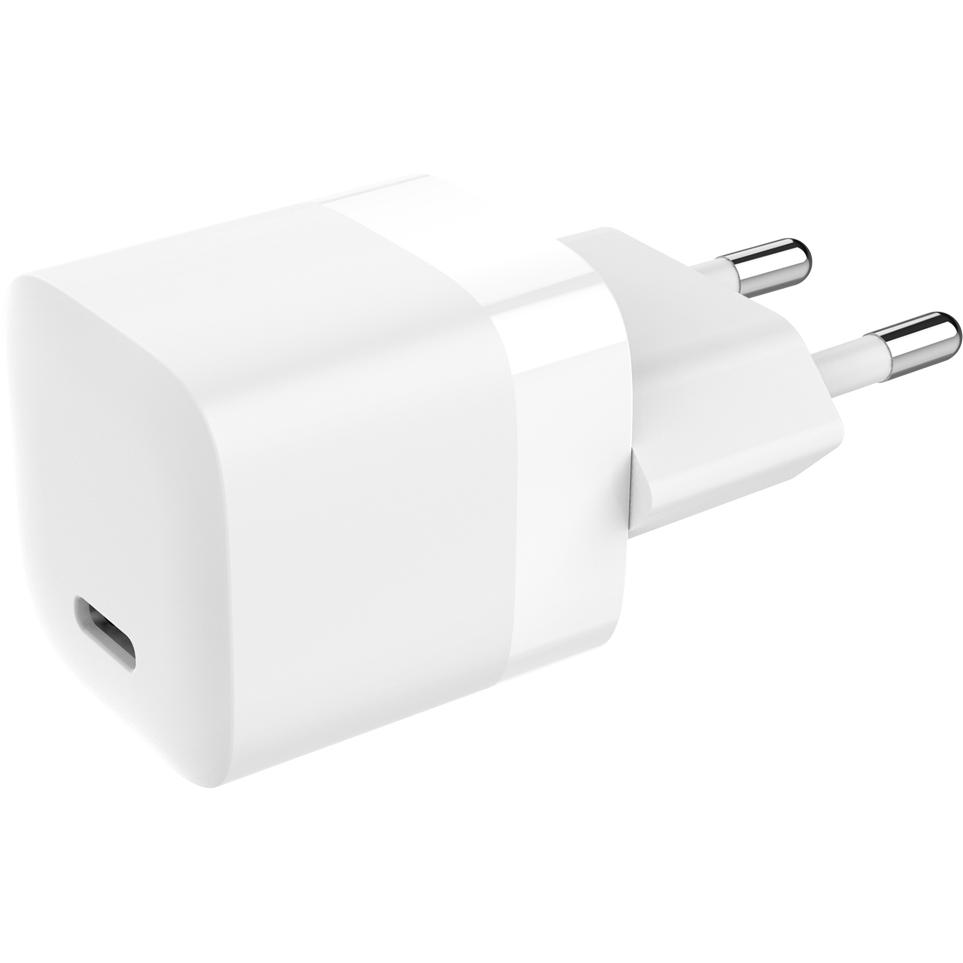 Vision USB-C 20w Charger with EU Plug (30 W), USB Ladegerät, Weiss