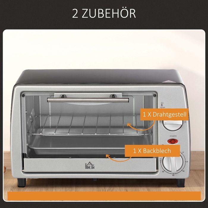 Produktbild Swisshandel24 Elektrobackofen 10L, Temperatur einstellbar, 750W 36.5x26x22cm