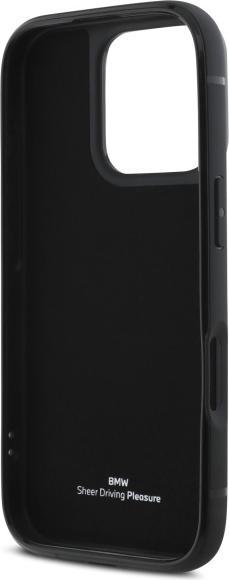 Produktbild BMW BMHCP16X22RSEPK iPhone 16 Pro Max 6.9" czarny/black hardcase Sign Leather Cardslot (Apple iPhone 16 Pro Max)