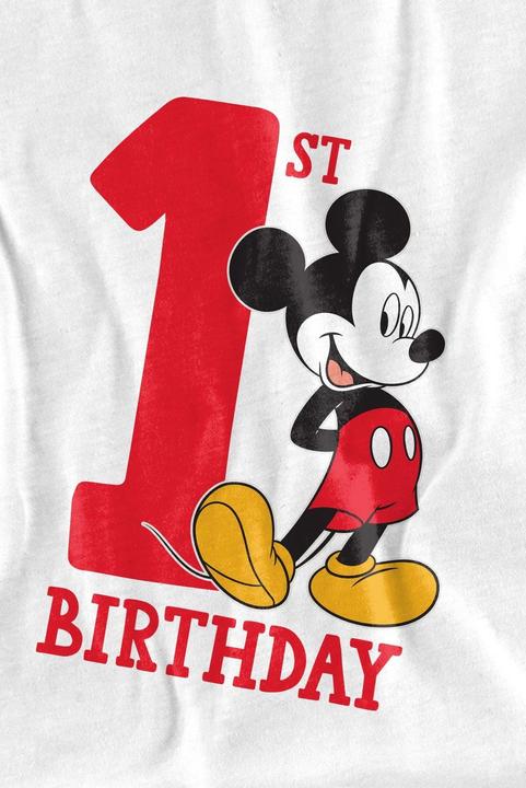 Actual product image Disney Childrens/Kids Mickey Mouse 1st Birthday T-Shirt (116)