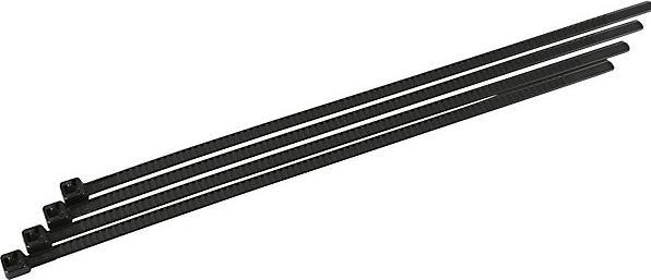 Actual product image kaiserkraft Cable binder, reusable, pack of 25, LxW 196 x 4.8 mm, black, 4+ packs. (Plastic cable ties, 196 mm, 25 pcs.)