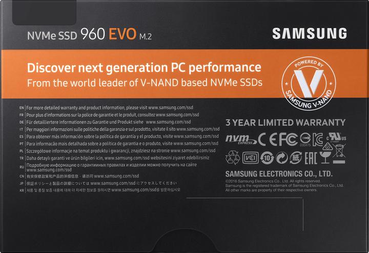 Productafbeelding Samsung 960 Evo (500 GB, M.2)
