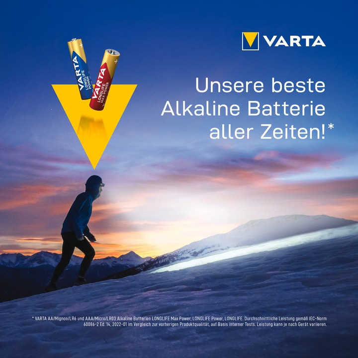 Productafbeelding Varta Vermogen met lange levensduur (4 Pcs., AAA, 1240 mAh)