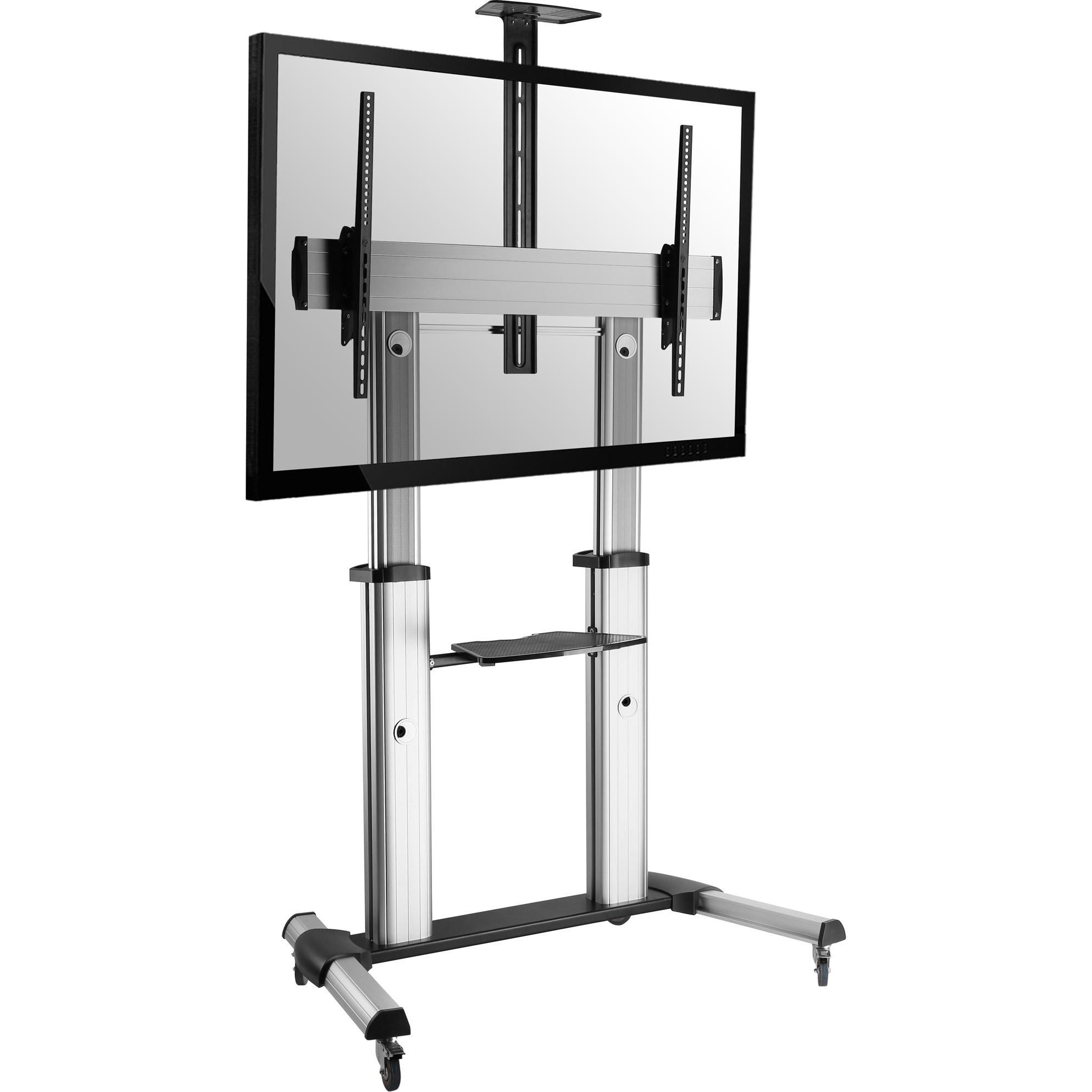 InLine Teleskopischer TV-Wagen (100 kg, 60" - 100"), TV Ständer, Silber