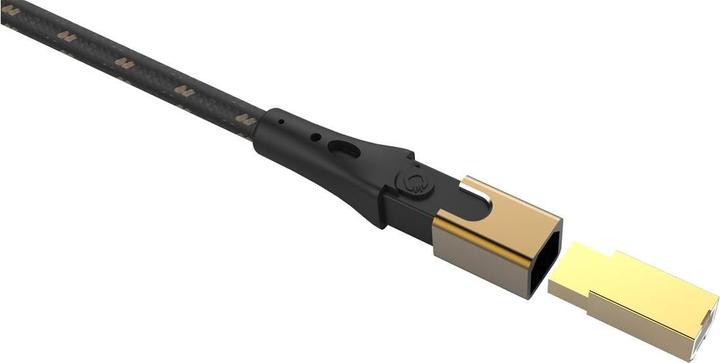 Actual product image Oehlbach USB cable USB 2.0 USB-A male, USB-B male 7.50 m Black/Gold D1C (7.50 m, USB 2.0)