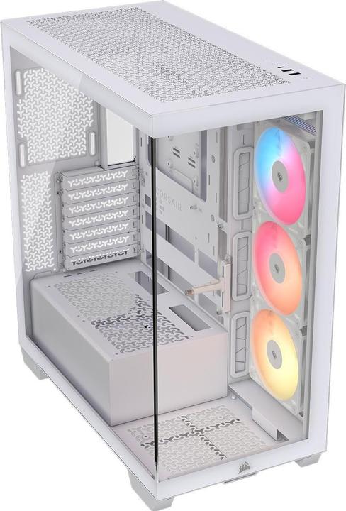 Produktbild Corsair 3500X RS-R ARGB WHITE MID (mATX, Mini-ITX, ATX, E-ATX)
