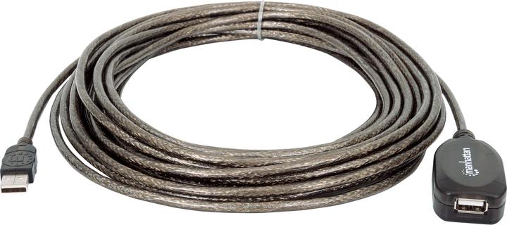 Produktbild Manhattan In Reihe schaltbar, A-Stecker / A-Buchse (10 m, USB 2.0, 2.50 W)