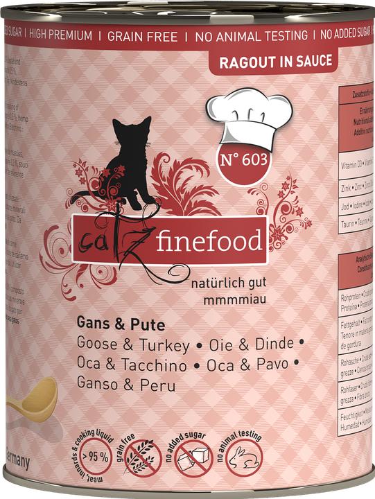 Actual product image Catz Finefood Cat wet food (Adult, 380 g)