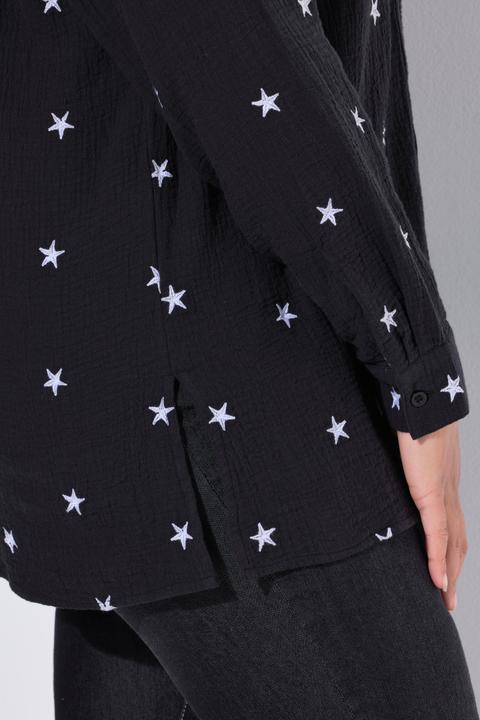 Immagine prodotto Angel of Style Blusa di mussola dal taglio oversize con ricami floreali (56)