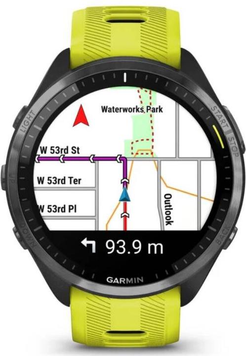 Productafbeelding Garmin Forerunner 965 GPS triatlonhorloge, titanium, zwart/geel (47.20 mm)