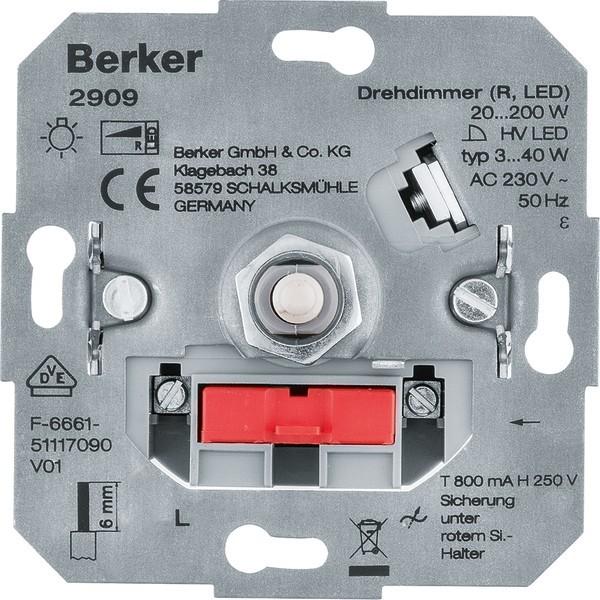 Berker Rotary dimmer (R LED) 2909 Light control