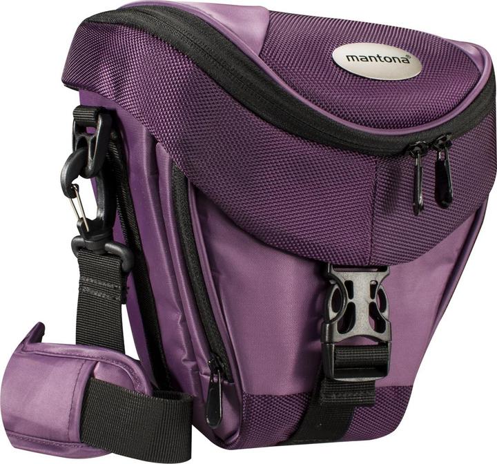 Immagine prodotto mantona Premium Colt Bag viola (Borsa a tracolla per fotocamera, Kamera Bereitschaftstasche)