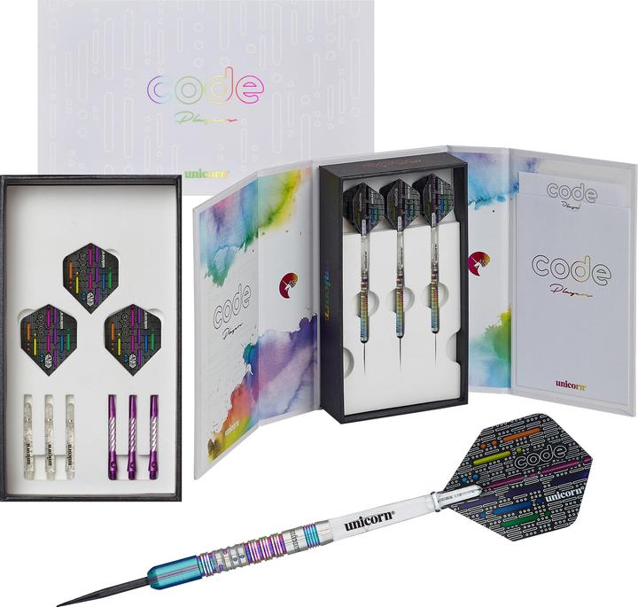 Produktbild Unicorn Dimitri van den Bergh Code Player Steel Darts (24 g)