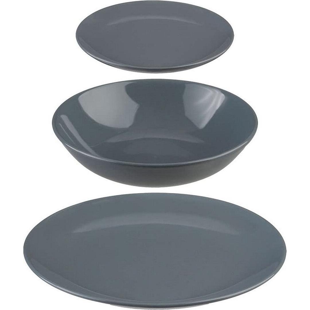 Secret de Gourmet, Set di stoviglie, Serviesset Keramisch Grijs (18 Onderdelen) (0) (18 pz.)