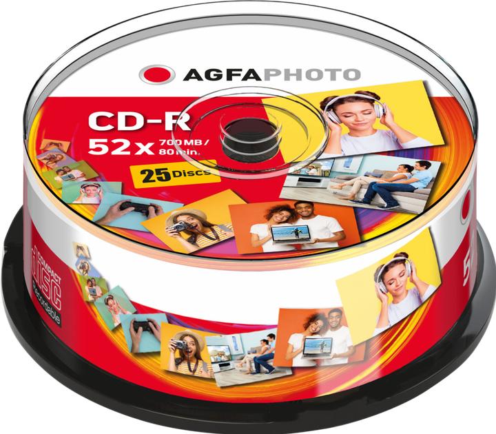 AGFAPHOTO 1x25 CD-R 80 / 700MB 52x Speed Cakebox (25 x)