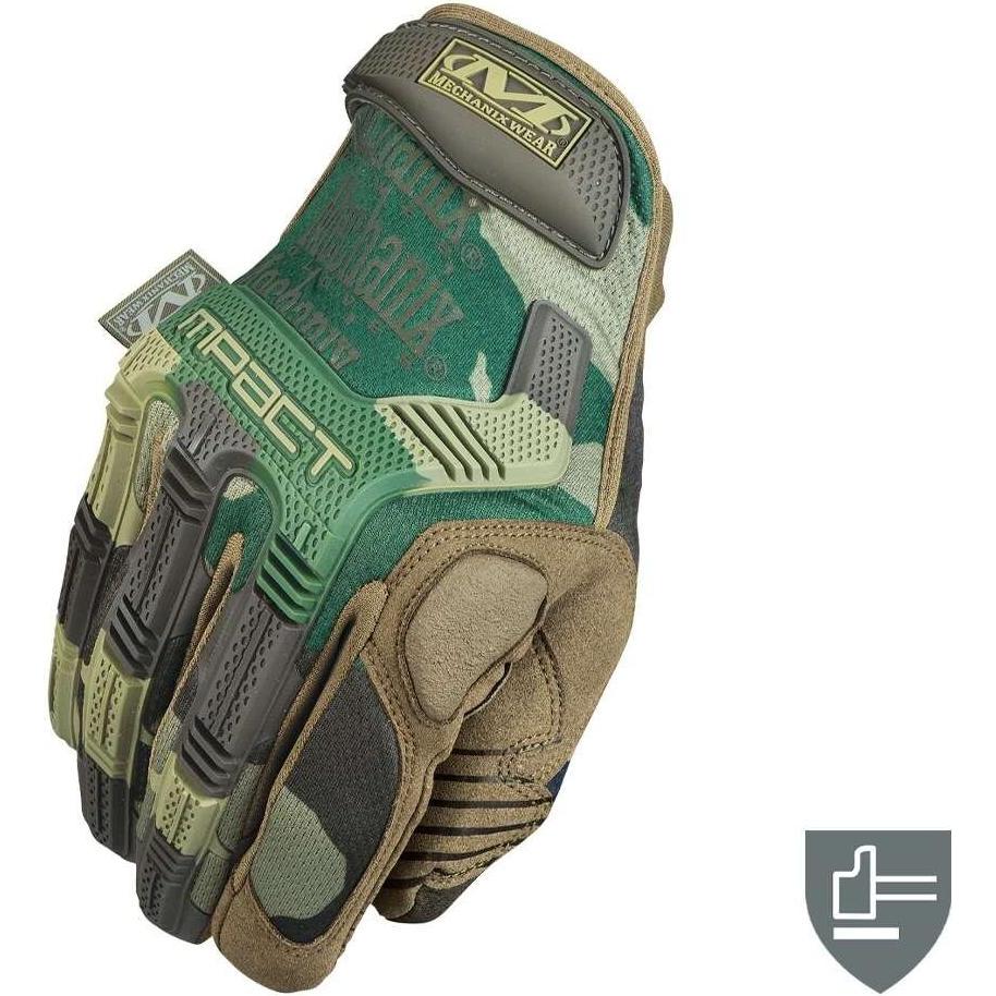 Mechanix Wear, Schutzhandschuhe, Gloves Mechanix M-Pact Woodland Camo 9 / M size. (9, M)