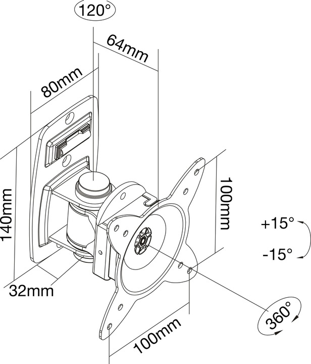 Produktbild InLine 23107a (Wand, 24")