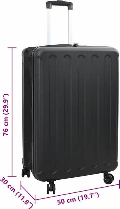 Actual product image VidaXL Black case