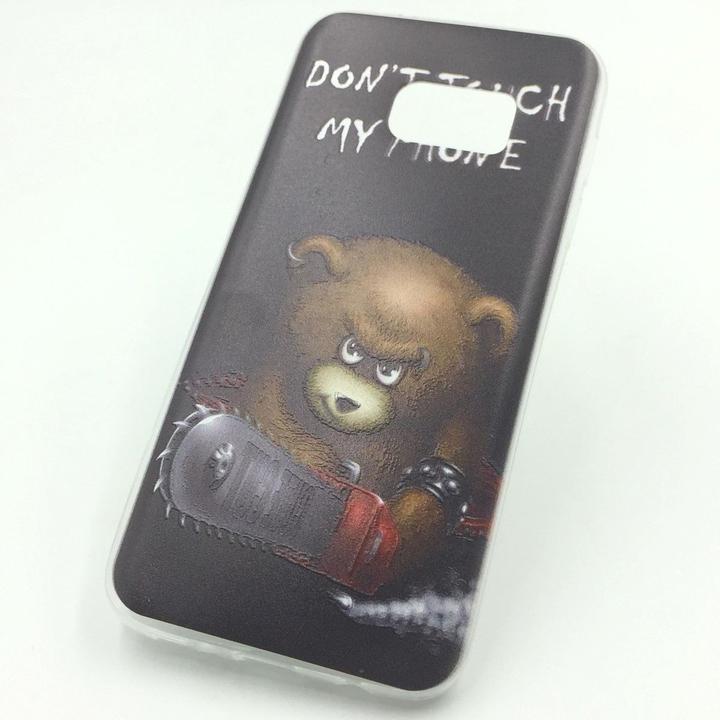 Produktbild König Design Schutz Handy Hülle für Samsung Galaxy S7 Case Cover Bumper Etuis Silikon Schwarz (Samsung Galaxy S7)