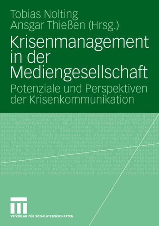 Produktbild Krisenmanagement in der Mediengesellschaft (Deutsch, Ansgar Thießen, 2008)
