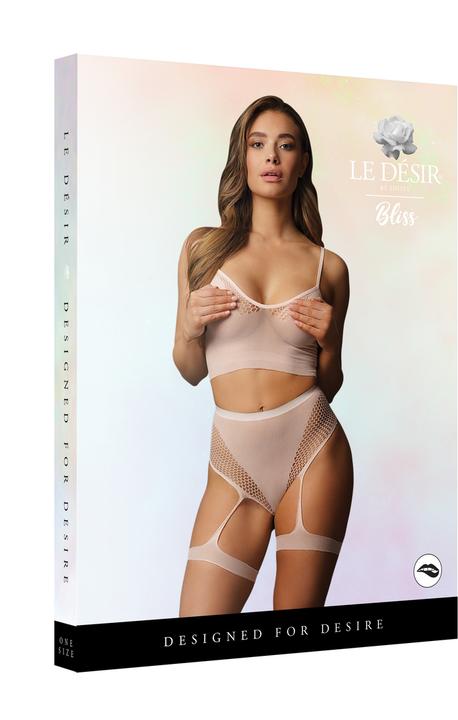 Actual product image Le Désir Bra set with garters (One size)