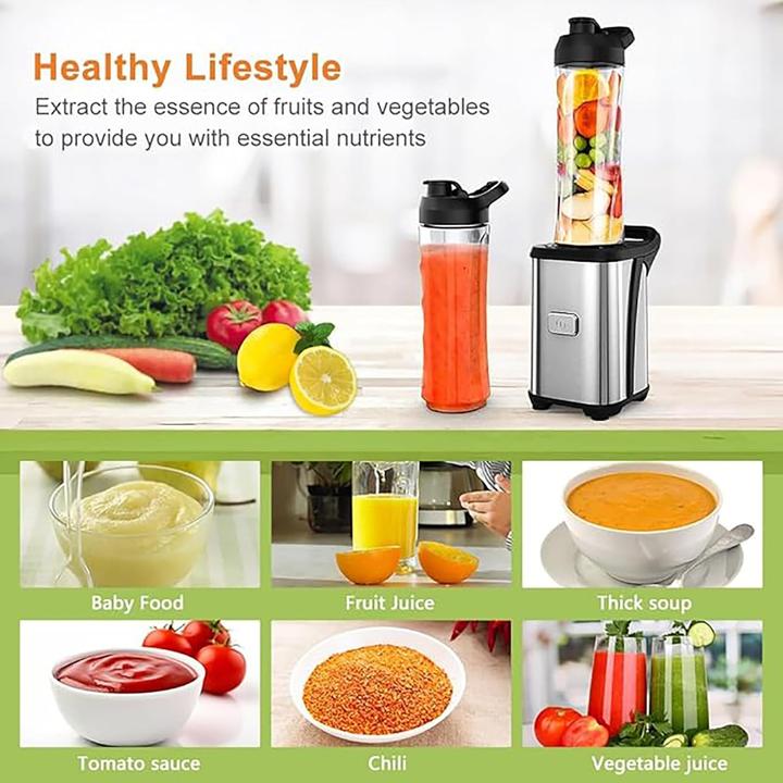 Actual product image Enfmay Smoothie Maker mit 2 Flaschen (350 W)