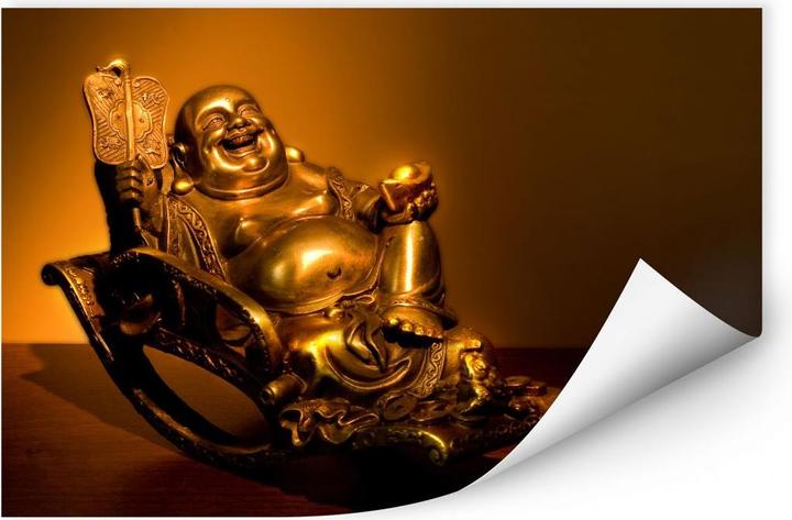 Immagine prodotto Trenddeko Felice Buddha (30 x 20 cm, 60 x 40 cm, 40 x 30 cm, 80 x 50 cm, 100 x 70 cm, 120 x 80 cm)