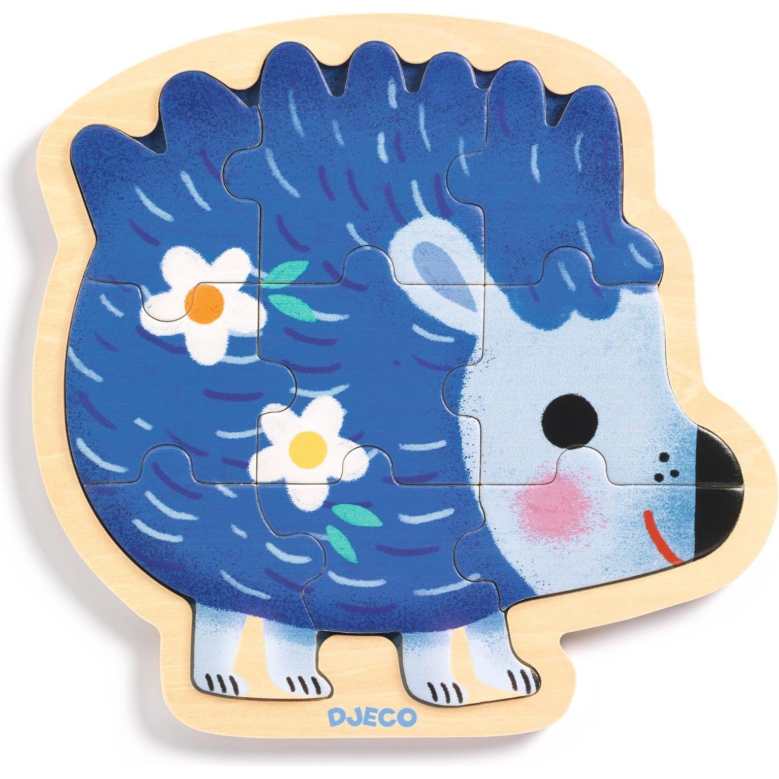 Djeco Lernpuzzle aus Holz - Igel (9 Teile) (9 Teile)