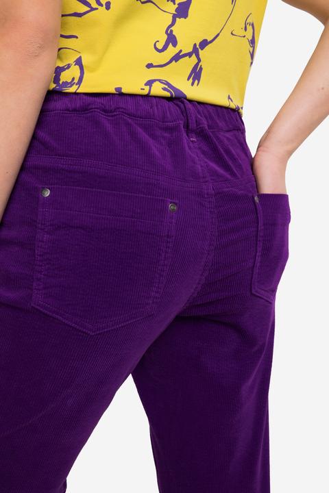 Actual product image Laurasøn 7/8 Corduroy Pants Elastic Waistband (44)