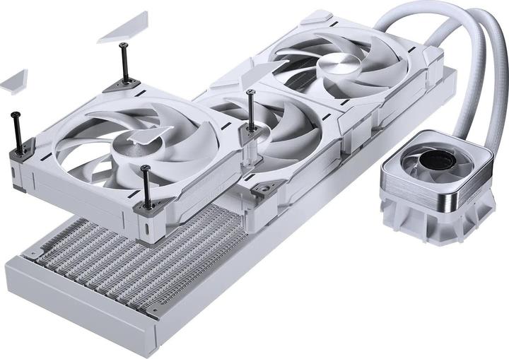 Productafbeelding Phanteks Glacier One 420D30 X2 DRGB AiO Wasserkühlung - 420mm, weiss