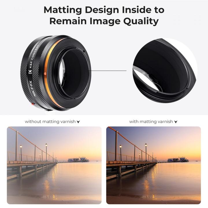 Actual product image K&F Concept High Precision Lens Adapter Mount, EOS-NIK Z