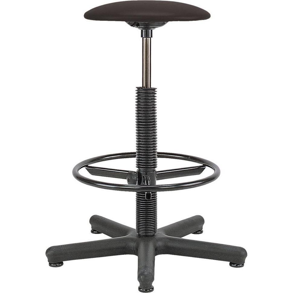 EDE, Hocker + Pouf, Hocker Goliat + Ring Kunstleder schwarz