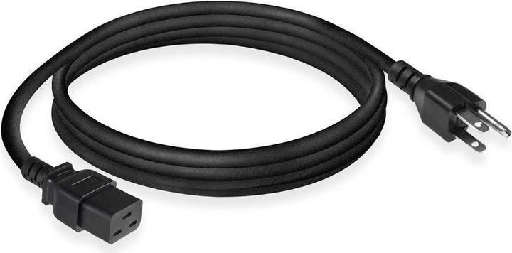 Actual product image ACT Powercord USA plug - C19 black 1.8 m (1.80 m)