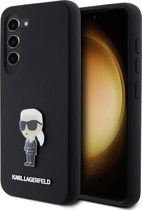 Produktbild Karl Lagerfeld KLHCS23SSMHKNPK S23 S911 czarny/black Silicone Ikonik Metal Pin (Samsung Galaxy S23)