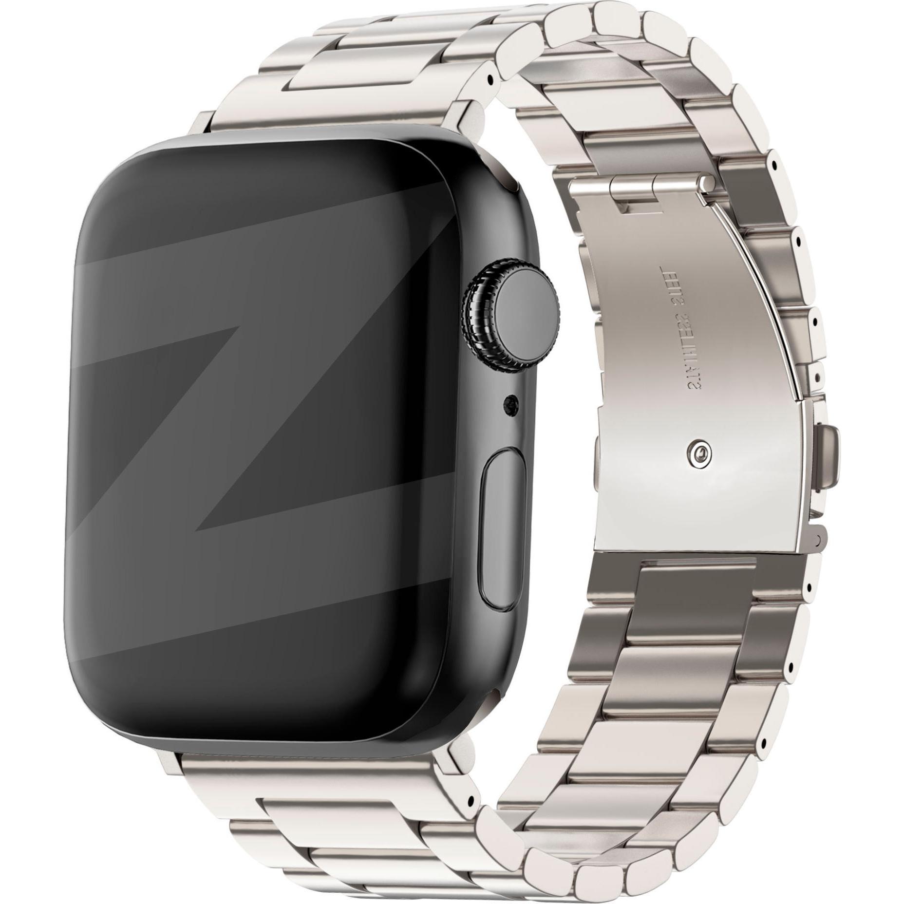 Bandz Armband (Edelstahl, Apple Watch), Uhrenarmband, Silber