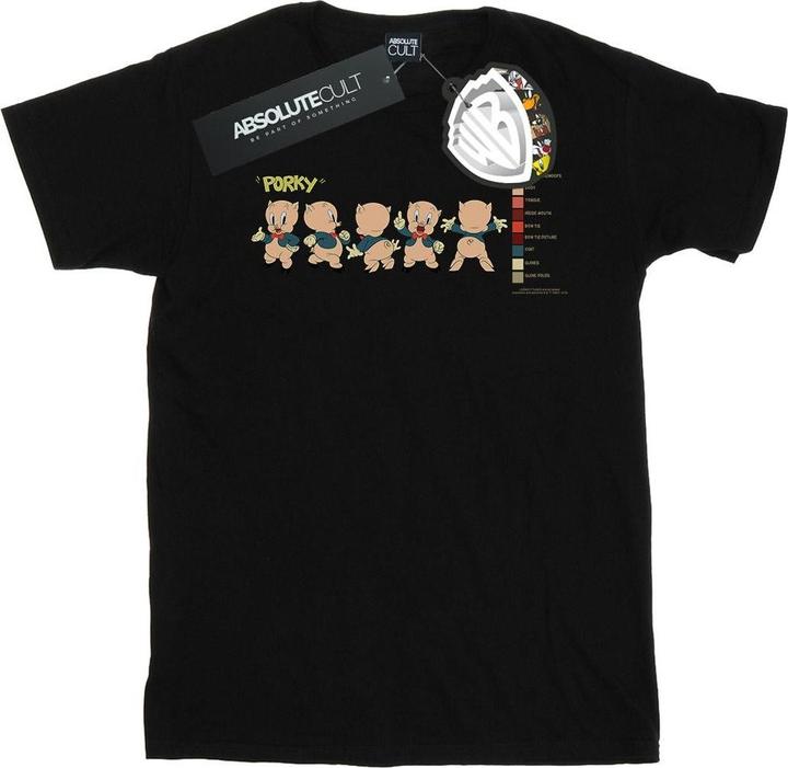 Immagine prodotto Looney Tunes Porky Pig Colour Code Maglietta Uomo (4XL)