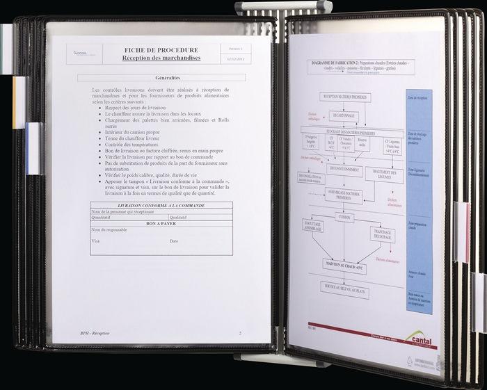 Productafbeelding Tarifold Wandhouder 10 displayborden zwart gelaktf.A4