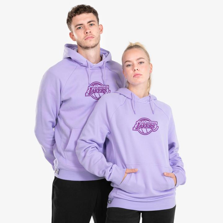 Image du produit Tarmak Sweat à capuche los angeles lakers homme/femme - hoodie 900 nba violet (XXS)