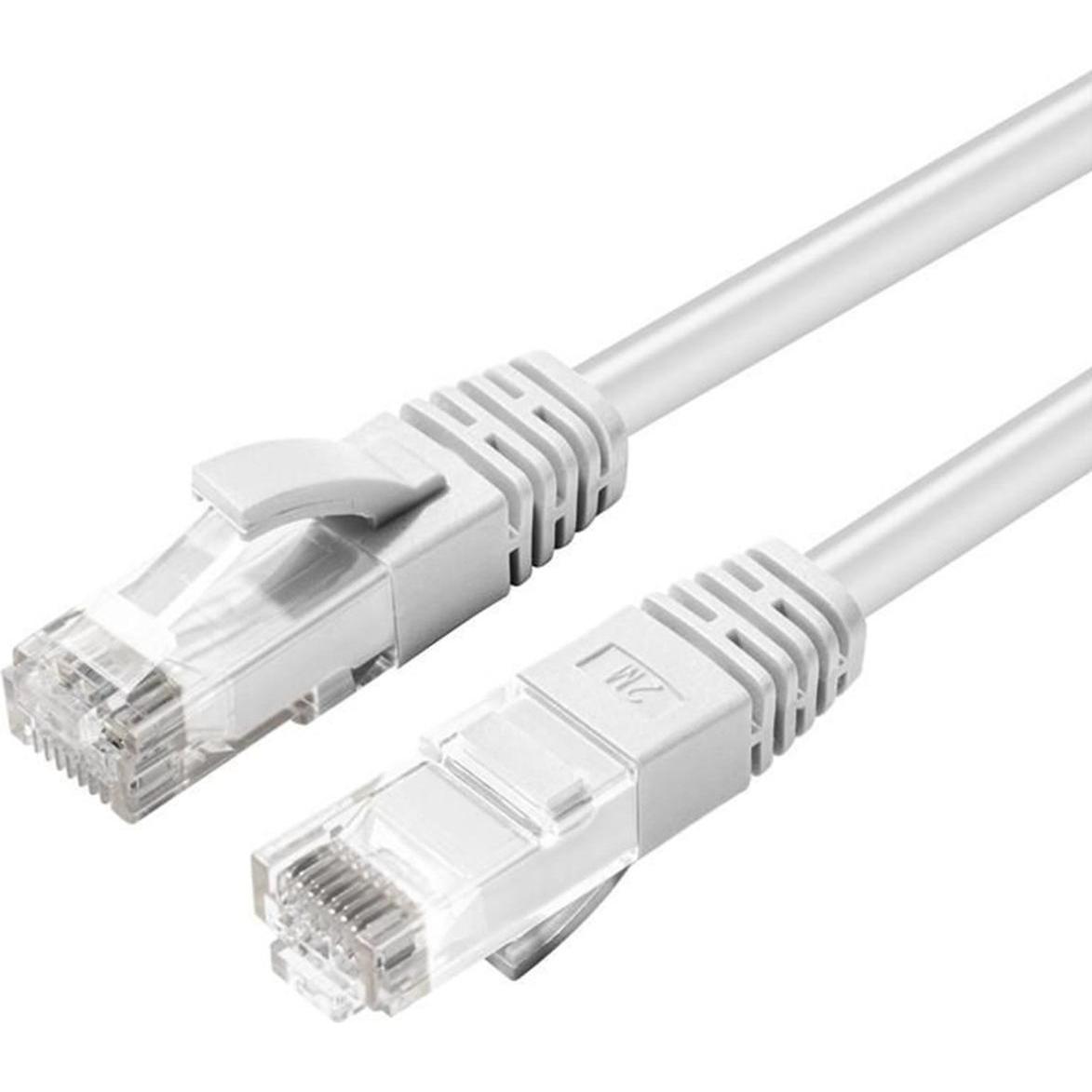 MicroConnect MC-UTP6A10W Netzwerkkabel Weiss 10 m Cat6a U/UTP (UTP) (U/UTP, CAT6a, 10 m), Netzwerkkabel