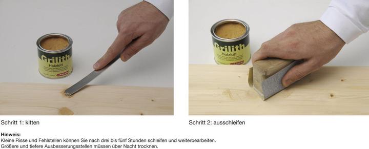 Produktbild Adler Grilith Holzkitt Füllmasse Holz Spachtelmasse (knetbar) Eiche 200 ml Dose