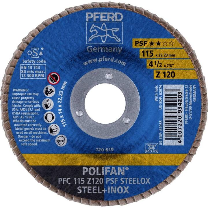 Image du produit Pferd Disque de ponçage pour détecteur DE feu DE CHEVAL (120)