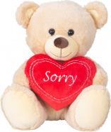 Produktbild IKO Bär sitzend mit Herz "Sorry" h=30cm (30 cm)